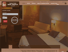 Tablet Screenshot of hotel-reims-tinqueux.com